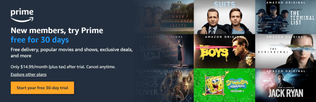 Discounted Amazon Prime